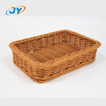 Solid PP basket fruit store rattan basket