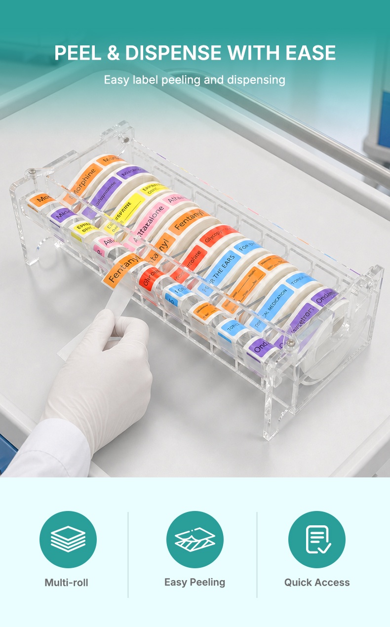 portarrollos de etiquetas label roll holder