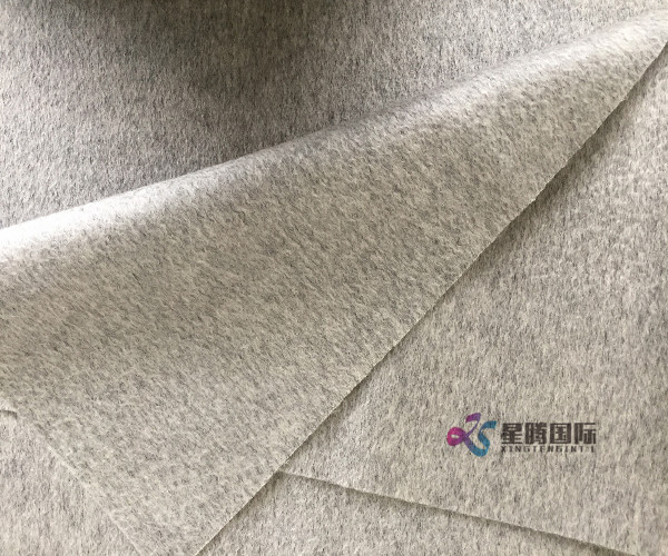 Smoky Gray Wool Cashmere Blend Fabric