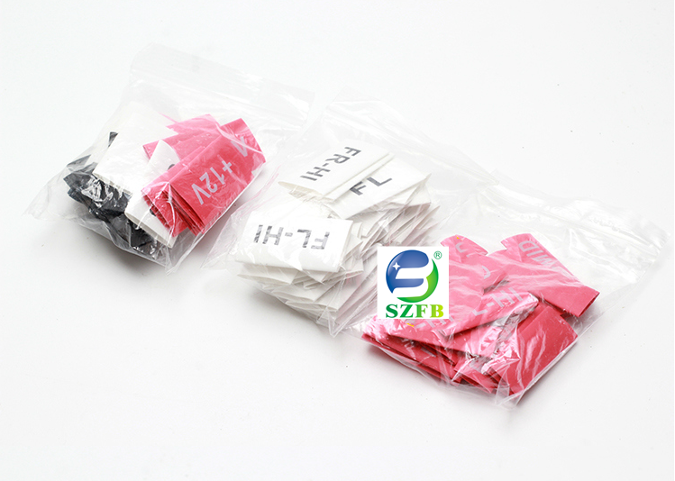 customize electric wire classification heat shrink sleeve markers