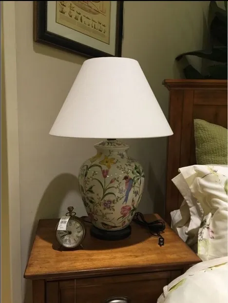 Exquisite Coral Floral Ceramic Lamp for Stylish Home Decor