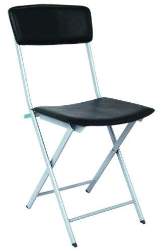 hard PVC metal folding chair dining chair