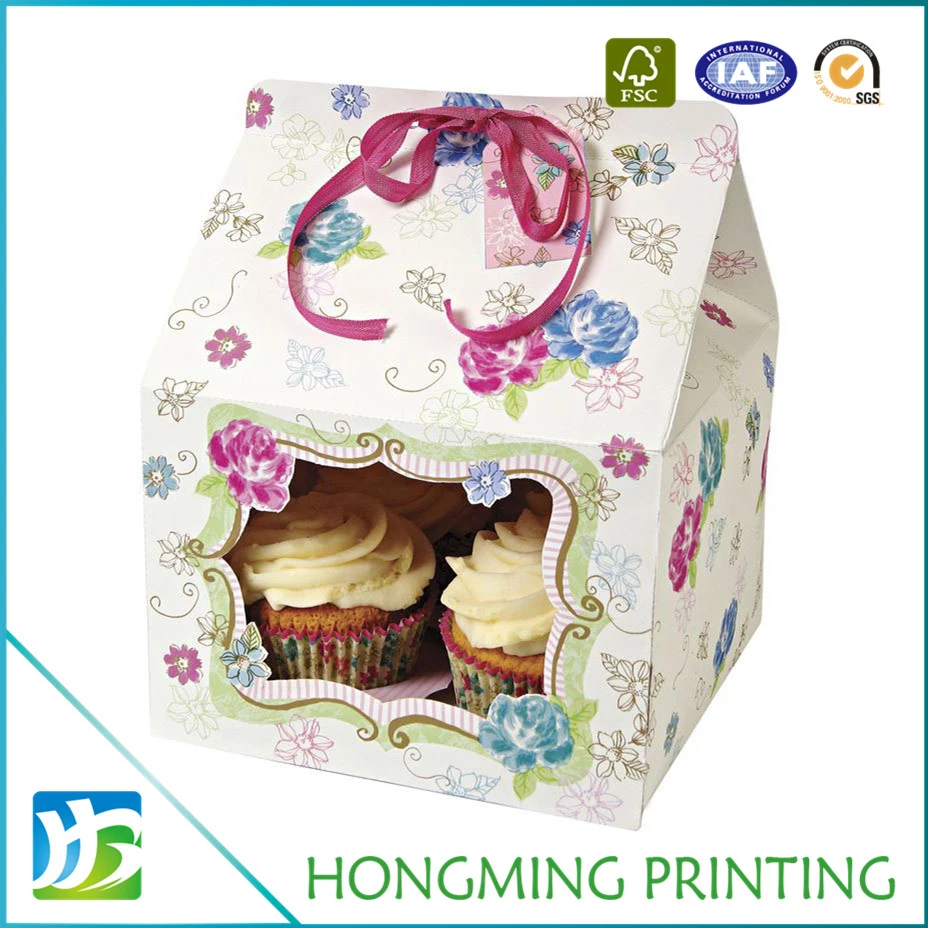 Custom Printed Cheap White Paper Boxes Cake