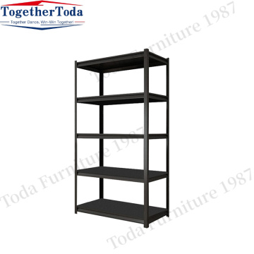 Five metal shelves warehouse storage for workshop use