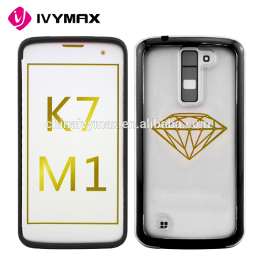 Mobile phone case accessories for LG KG7/Tribute 5 crystal back pc case