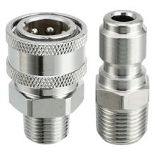 Quick Connectors: NPT 1/4 Inch Stainless Steel Male and Female Adapters with 3/8 Inch Plug Couplers