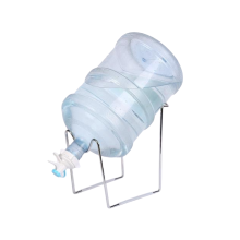 5 Gallon Chrome Metal Water Cooler Jug Rack Holder