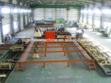 Corrugated spiral pipe making machine