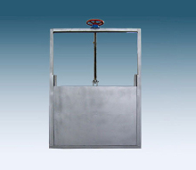 Stainless steel manual spiral gate