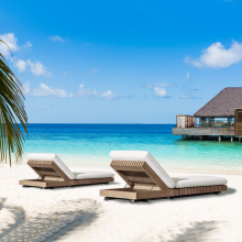 Customized Teak Chaise Lounge for Outdoor Garden Sets