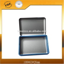 rectangle cigar tin box with plastic frame good closing