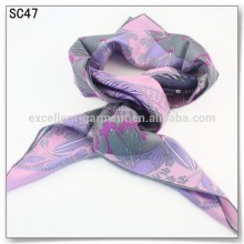 100% silk digital printed scarf square style