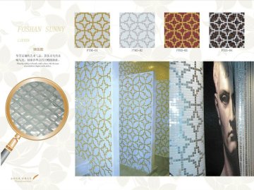 silver foil glass mosaic, for decoration,not real silver