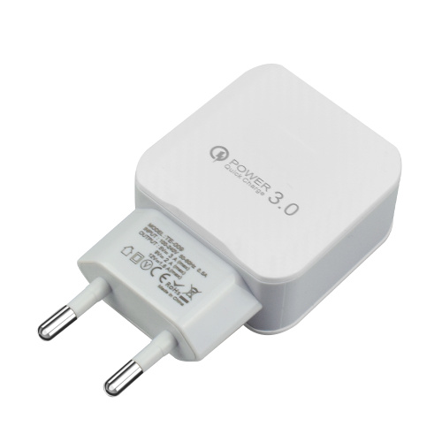 Bärbar 18W Plug 1-Port QC3.0 USB väggladdare