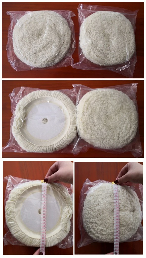 8 Inch Double Side Sheep Wool Car Polishing Pad