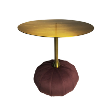 Round Gold Leg Stainless Steel Coffee Table