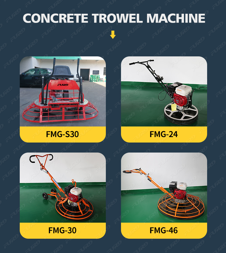 Rated Power 13HP Gasoline Engine Power Concrete Trowel Machine