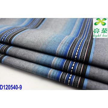 100% cotton yarn dyed jackquard stripe fabric