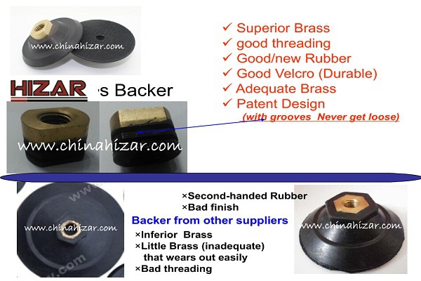 HIZAR 7-step Polishing Pad 3-color Wet Diamond Polishing Pads for Polishing Granite and Marble
