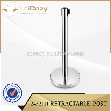 Retractable belt barrier handrail post stanchion barrier stand polishing stainless steel wholesaler price