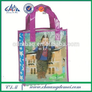 colorful RPET shopping bag made from plastic bottles