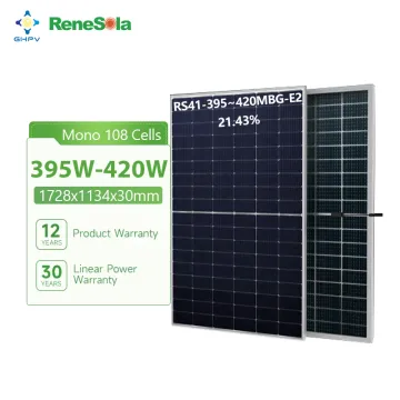 Renesola Wholesale Solar Panels: RS41 Series - Bifacial Dual Glass Modules in 395W to 420W