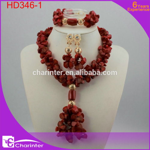 beads for jewelry making african beads jewelry set coral beads necklace jewelry set coral beads crystal beads jewelry HD346-1