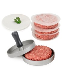 New Arrival 5 Inch Hamburger Meat Burger Press Custom Round Cast Iron Burger Press