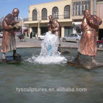 China factory cast outdoor decoration bronze water fountain statue