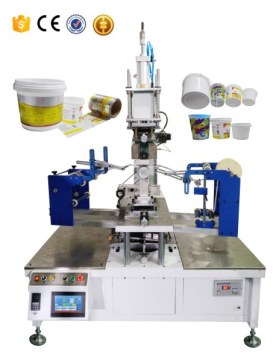 Plastic Container Cup Bucket Label Printing Machine