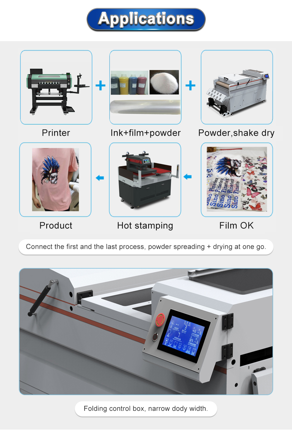 Shake Powder Machine DTF Printer Powder Dryer 60cm