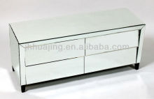 Hot Sale Mirrored Sideboard with 4 Slanted Drawers /Decorative Mirrored furniture Wholesale Cabinet/Mirrored Chest