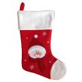 Classic red plush christmas stockings gift