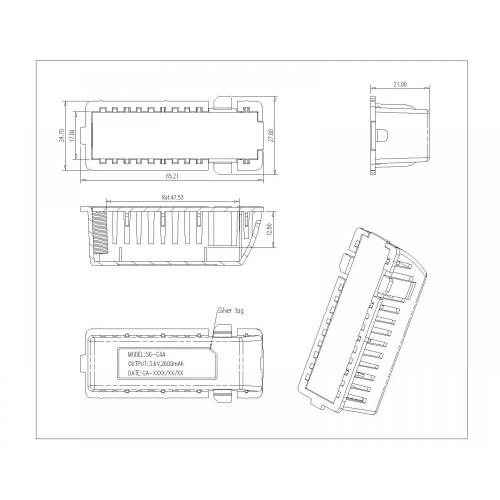 BBB-B-S6-C4A-01 batterilhållare för S6-C4A