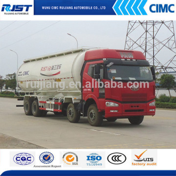 FAW 8x4 bulk cement tank truck /powder tank truck cement transport tank truck