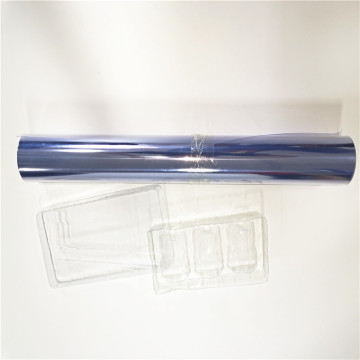 Rollo de película plástica de PVC transparente rígido de 0,5 mm de espesor