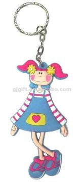 2014 cheap funny rubber engraved keychains for promotion