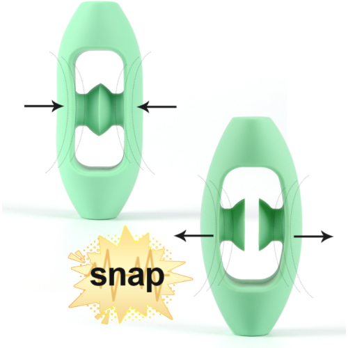 सिलिकॉन स्नैपर पकड़ फिजेट खिलौना उंगली संवेदी फिजेट