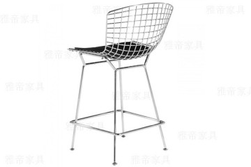 Classic Harry Bertoia Stainless Steel Barstool