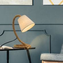 Nordic Jute Rope Bedside Study Lamp