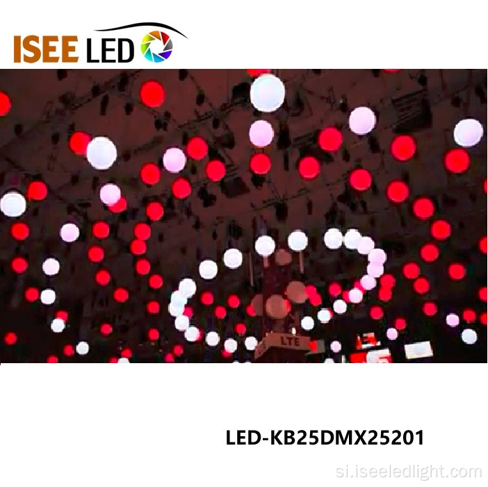 LED WINCES DMX චාලක LED ගෝලය බෝල