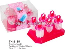 Red Color 6pcs Ice Mould/ Ice Cream Mould TH-2185