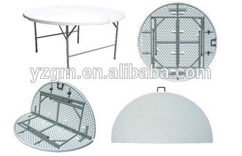 Outdoor Pastic Foldable Round Table, Banquet Table, Dining Table