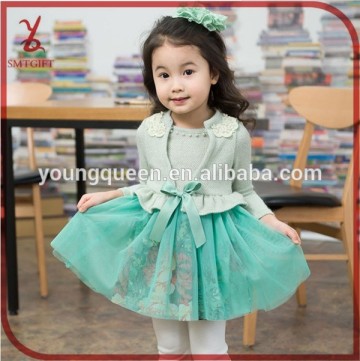 HLL06 2015 Spring fashion paragraph baby girl lace dress