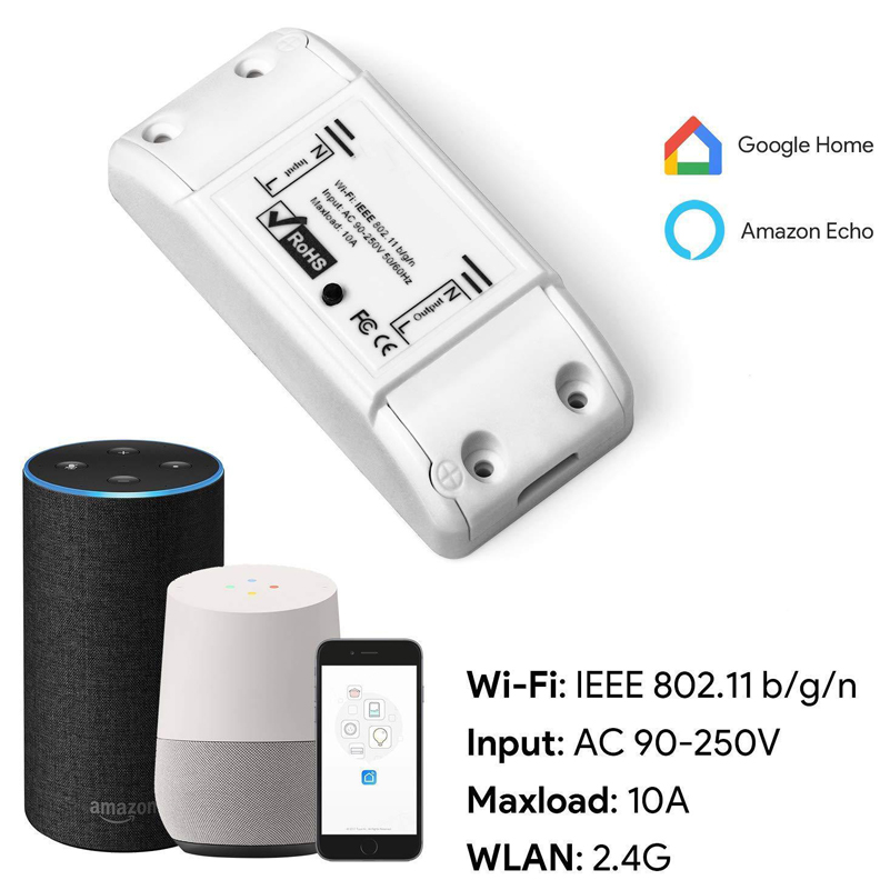 OEM Intelligent Saving 220V EU US UK Electrical Wireless Remote Control Smart Wifi Water Heater Wall Light Power Switch