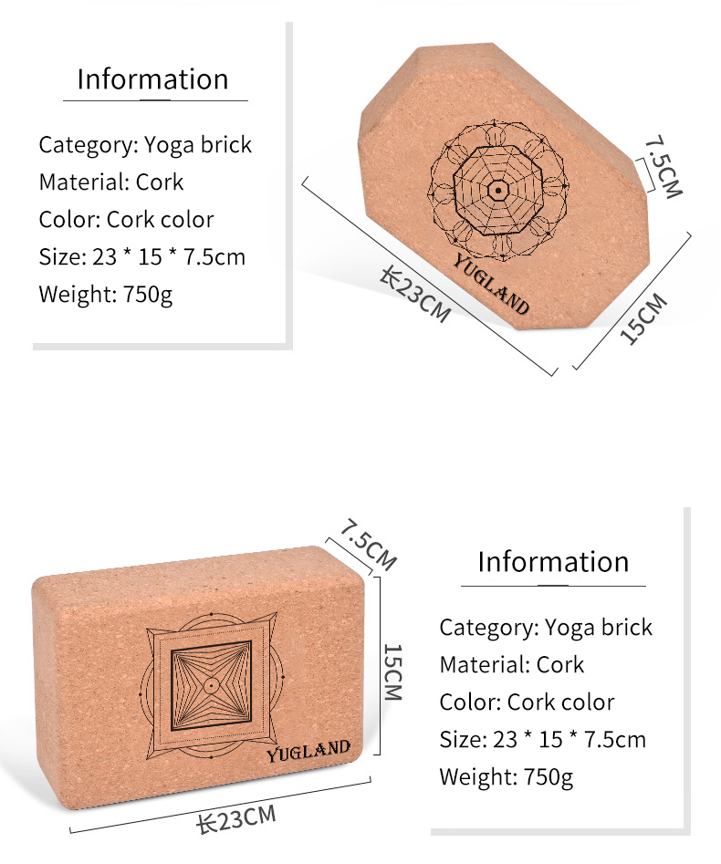 HL Cheap Price Gymnastics Body Building High Density Logo eco yoga block with strap