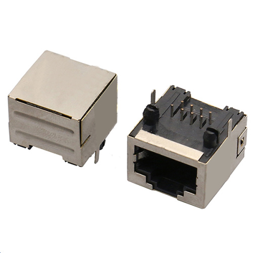 RJ45 JACK Πλευρική είσοδος1X1Port Shield Ultrathin Type