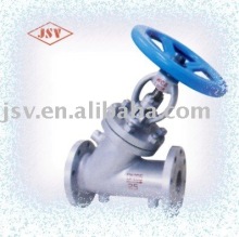 PN16 Cast Steel DIN Y Pattern Globe Valve