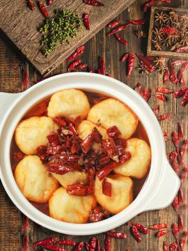 Ready to Cook Chili Fish Tofu Home Eating