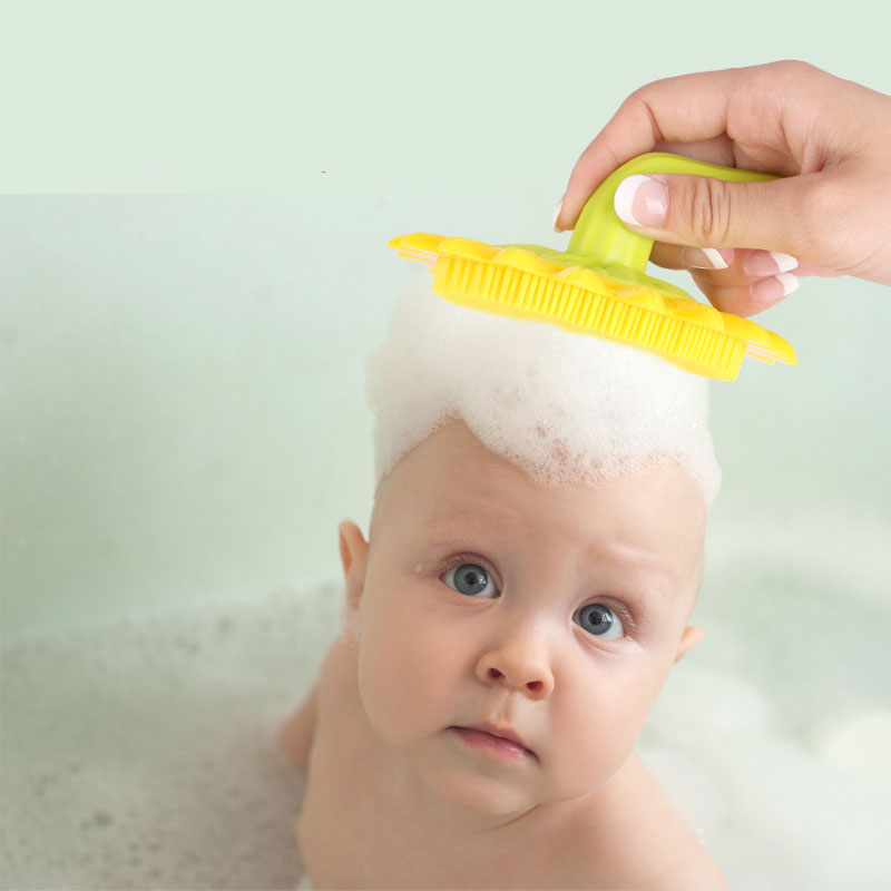 Cellulite Reduction Massager Bristle Exfoliating Shower Silicone Soft Brush For Baby Bathing